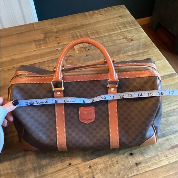 Authentic vintage, Celine Macadam travel tote, Boston bag. - Picture 5 of 14